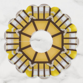 東飾京駅の天井 ワイングラスタグ