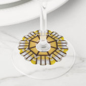 東飾京駅の天井 ワイングラスタグ (クローズアップ)