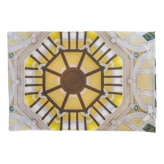 東飾京駅の天井 枕カバー (正面)