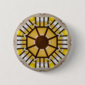 東飾京駅の天井 缶バッジ (正面)