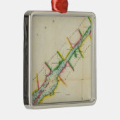 東。 オンタリオ湖および川St.ローレンスの端 メタルオーナメント (右)