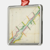 東。 オンタリオ湖および川St.ローレンスの端 メタルオーナメント (左)