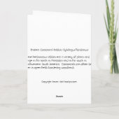 東Cottontail シーズンカード (裏面)