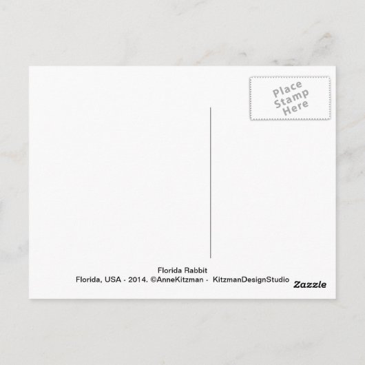 東Cottontail ポストカード (裏面)