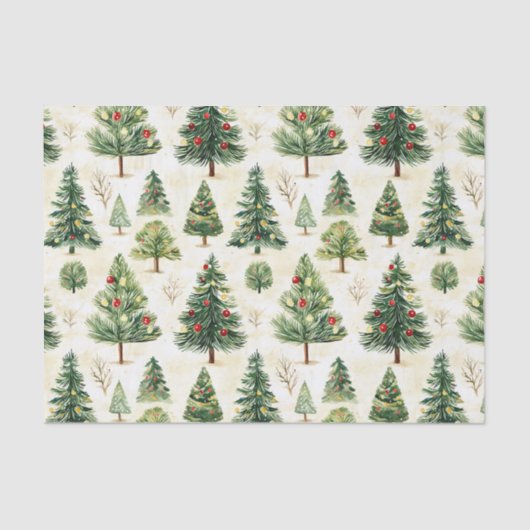 松お洒落の木模様 薄葉紙 (正面)