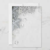 松かさと雪の結晶で日付を保存 セーブザデート (裏面)