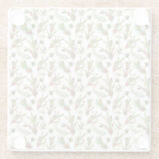 松かわいらし球根及び挿し植物学 ガラスコースター (裏面)