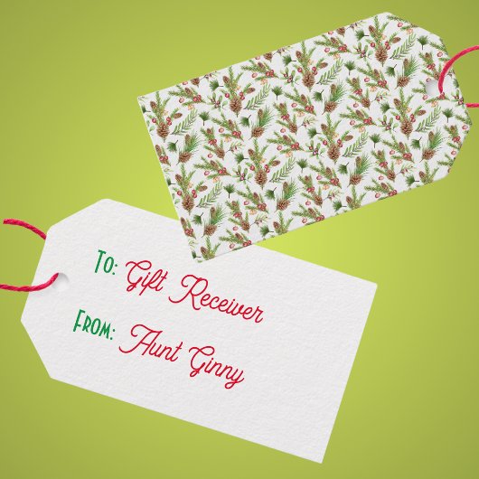 松かわいらし球根及び挿し植物学 ギフトタグ