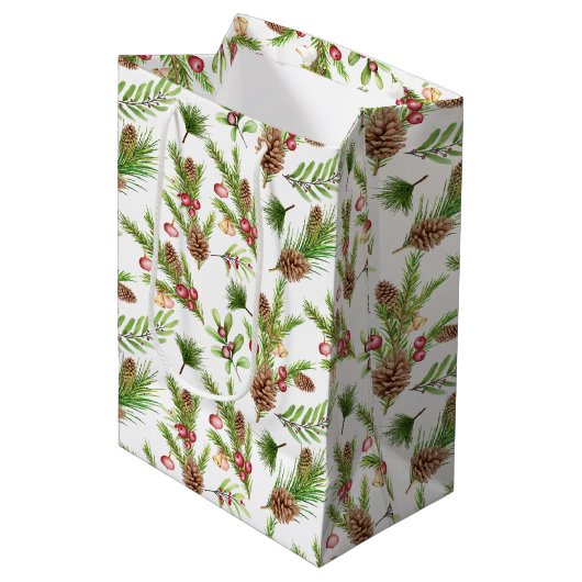 松かわいらし球根及び挿し植物学 ミディアムペーパーバッグ (正面アングル)