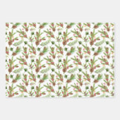 松かわいらし球根及び挿し植物学 ラッピングペーパーシート (正面3)