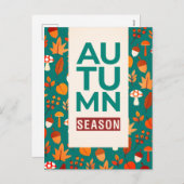 松との素敵な秋葉の季節 シーズンポストカード (正面/裏面)