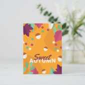 松との素敵な秋葉の季節 シーズンポストカード (スタンド正面)