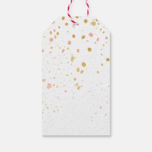 松とシナモンリンゴ自然クリスマス ギフトタグ (裏面)