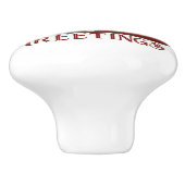 松とハーレクインの陶製ノブ セラミックノブ (側面)