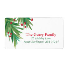 松とベリーの水色 | 2016クリスマスアドレス