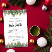 松とホーリーのクリスマスシャワー招待状 招待状