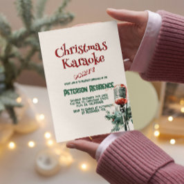 松とマイクのクリスマスカラオケパーティー 招待状