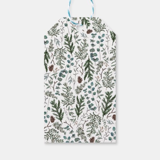 松とユーカリのギフトラベル ギフトタグ (裏面)