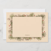 松と実のフレーム ホリデーカード (裏面)