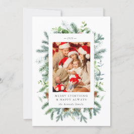 松と実の写真クリスマスカード シーズンカード