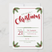 松と果実のクリスマスパーティー 招待状 (正面)