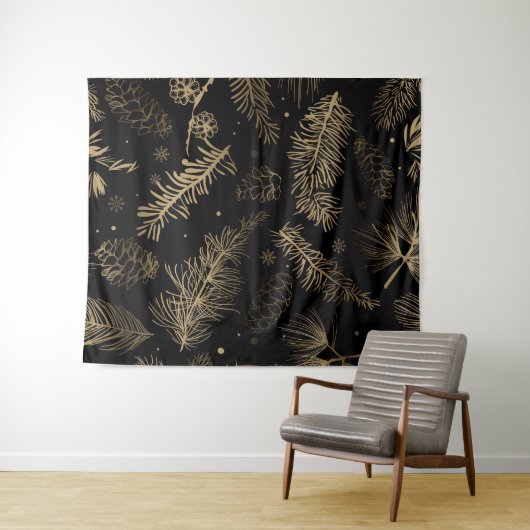 松と枝2 タペストリー (インサイチュ(横))