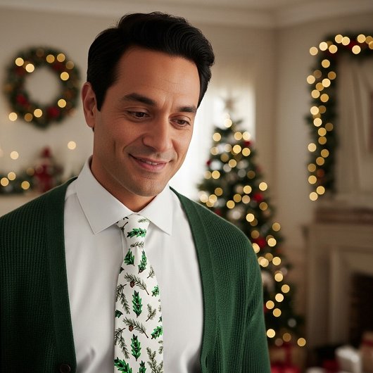 松と柊 ネクタイ