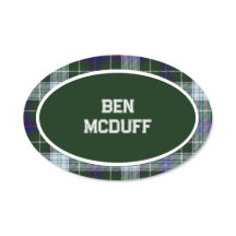 松と白のマッケンジーのプレイド名タグ