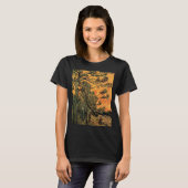 松と赤い空と夕日 by ヴィンセント・ヴァン・ゴッホ tシャツ (正面フル)