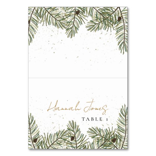 松と金ゴールドの結婚木の座席表 テーブルナンバー (正面)