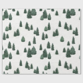 松と雪 ラッピングペーパー (フラット)