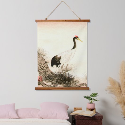 松に鶴の伊東二三郎伊東二三郎 吊り下げ型タペストリー (寝室)