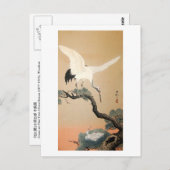 松に鶴,古邨クレーン松,小村,浮世絵 ポストカード (正面/裏面)