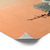 松に鶴, 古邨 Crane on Pine Tree, Koson, Ukiyo-e ポスター (角)