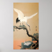松に鶴, 古邨 Crane on Pine Tree, Koson, Ukiyo-e ポスター (正面)