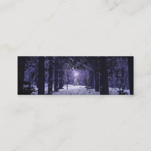 松のしおりのクリスマス スキニー名刺 (正面)