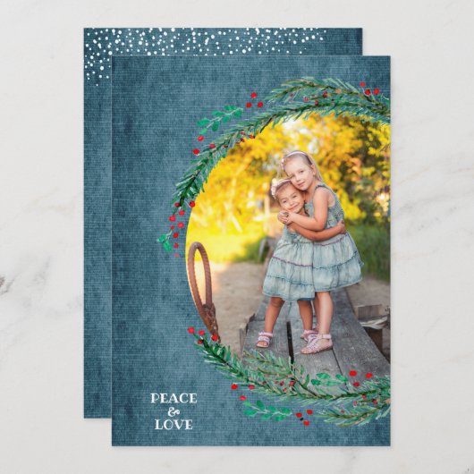 松のクリスマスフォト シーズンカード (正面/裏面)