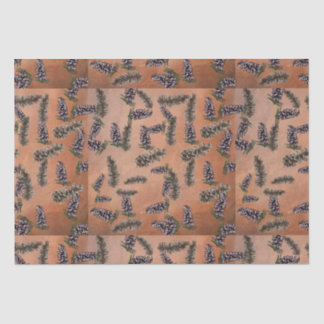 松のコーンとスパイスしたオレンジ 薄葉紙