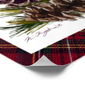 松のコーンとプレイド ポスター (角)