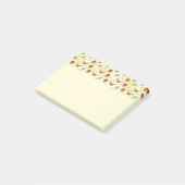 松のコーンとホリーのクリスマスパターン ポストイット (アングル)