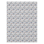 松のコーンと松の針冬のパターン テーブルクロス (正面)