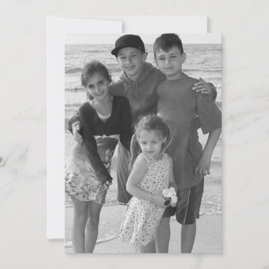 松のコーンと果実マンダラの写真カード 招待状 (正面)