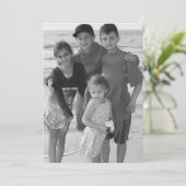 松のコーンと果実マンダラの写真カード 招待状 (スタンド正面)