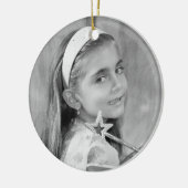 松のコーンと果実マンダラ写真オーナメント セラミックオーナメント (左)