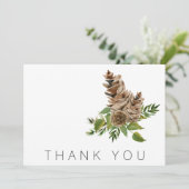 松のコーンと葉の葬儀ありがとう サンキューカード (スタンド正面)