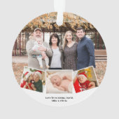 松のコーン写真すてきコラージュになる季節 オーナメント (裏面)