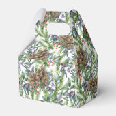 松のコーン模様メリークリスマスフローラ フェイバーボックス (裏面サイド)