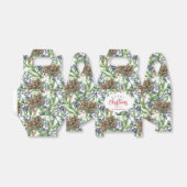 松のコーン模様メリークリスマスフローラ フェイバーボックス (折り畳みなし)