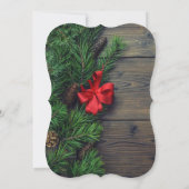 松のコーン,グラーゼ,ウッド会社クリスマスパーティー 招待状 (裏面)