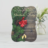 松のコーン,グラーゼ,ウッド会社クリスマスパーティー 招待状 (スタンド正面)